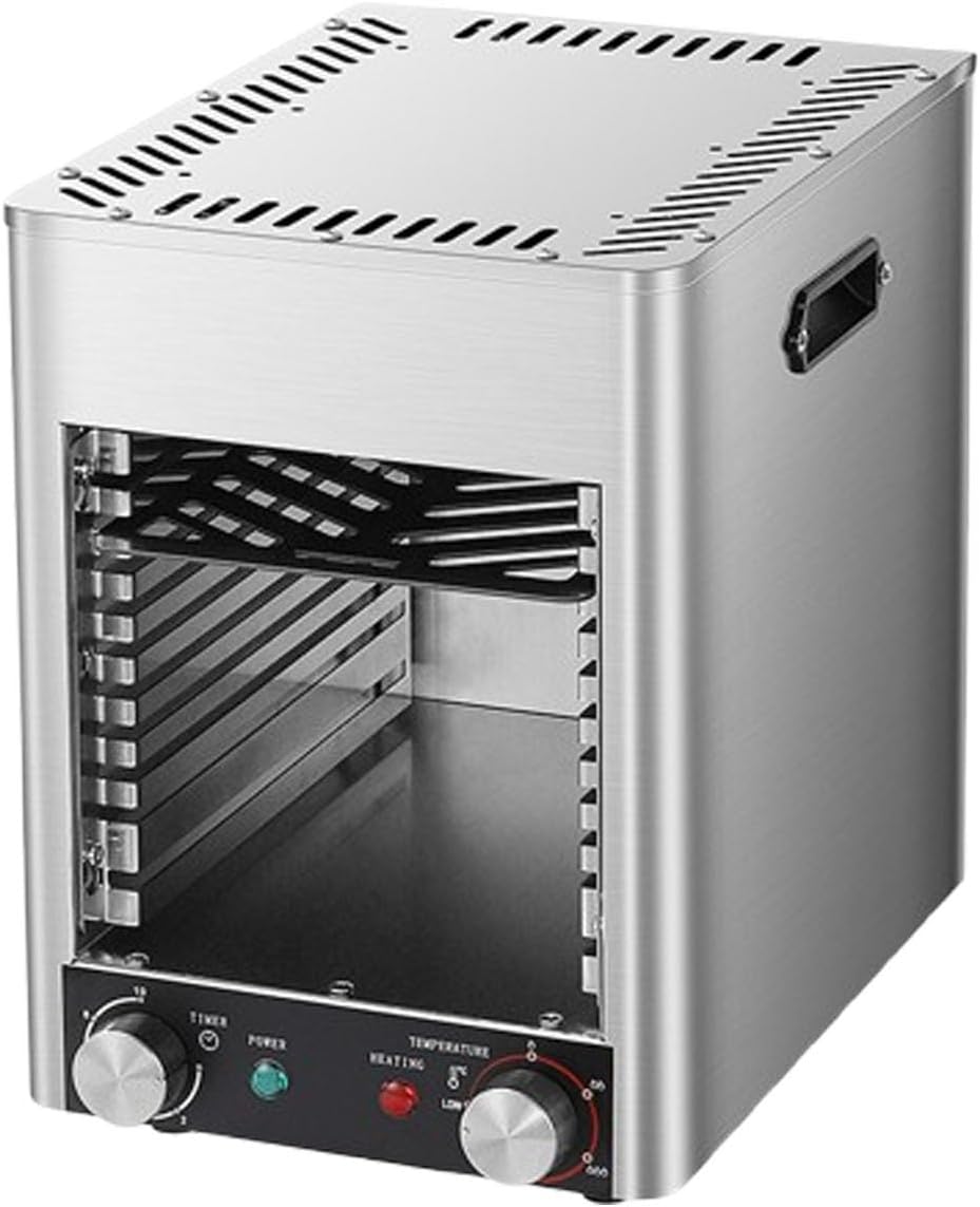 1700W Commercial Electric Steak Broiler, Steak Grill With Stainless Steel,10-Tier Indoor Smokeless With Timer & Temp Control (800℃), For Beef, Chicken, Pizza, Vegetables