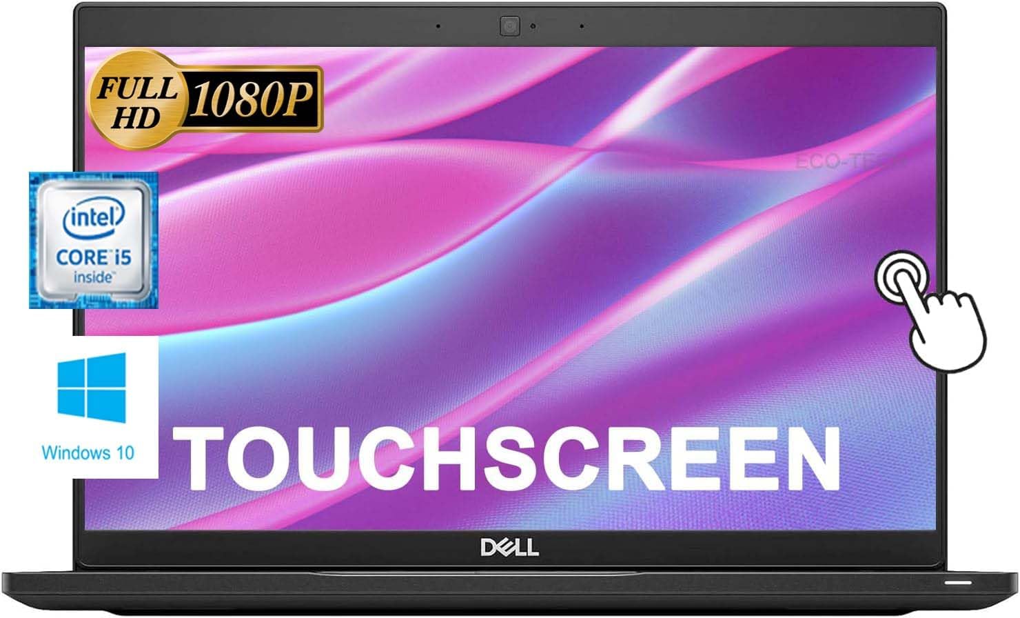 Dell Latitude 7390 Touchscreen Laptop, 13.3' FHD(1920×1080) Business Laptop, Intel Core i5-8250U, 16GB DDR4 RAM, 512GB SSD, Webcam, Backlit Keyboard, Windows 11 Pro (Renewed)