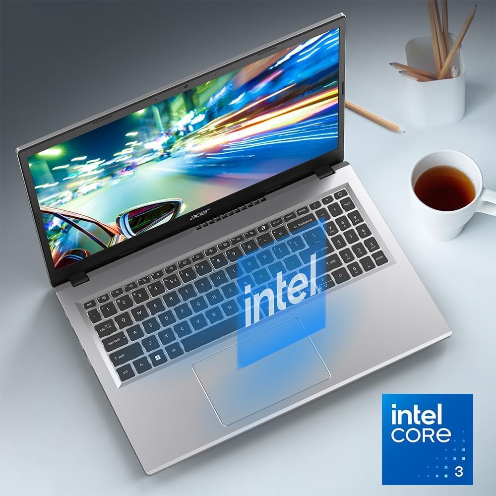 acer Aspire Go 15 Laptop, 15.6' Full HD IPS, Intel Core 3 N355 Processor, 8GB RAM 128GB UFS, Windows 11 with Copilot AI, Long Battery Life, Lightweight, Student Business (8GB RAM | 128GB SSD)