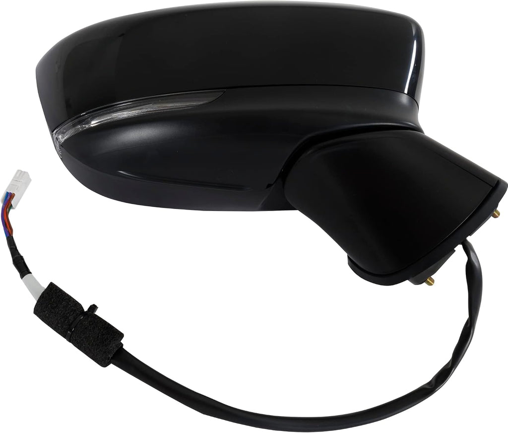 Garage-Pro Passenger Side Power Non-Heated Mirror For Mazda 6 2017-2021, Passenger Side Mirror Replacement, Right Side Mirror With Signal Light & Blind Spot Monitor, Paintable