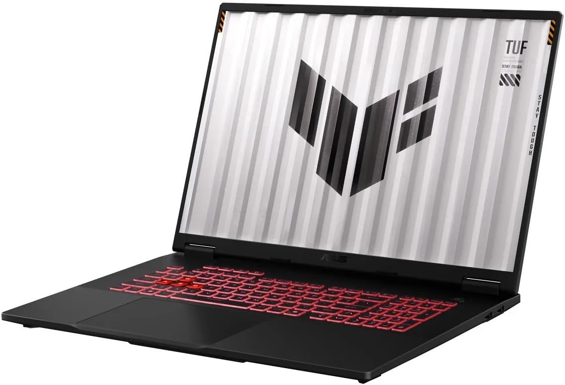 ASUS 2025 Gaming Laptop | TUF Gaming A18 | AMD 8-Core Ryzen 7 260 | NVIDIA GeForce RTX 5060 | 16GB DDR5 | 2TB SSD | 18' 1920x1200 144Hz | Win11 Pro - Wi-Fi 6E - BT 5.3 - RGB Backlit KB - Jaeger Gray