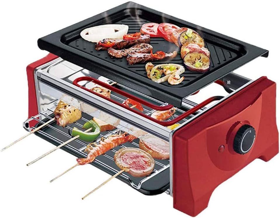 Electric Dual Grill with High Density Grill StonesRotation Serve The Whole Family
