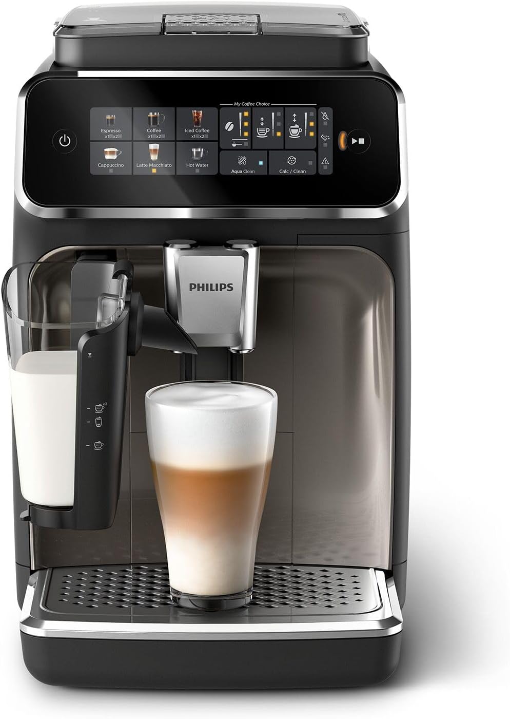 Philips 3300 Series Fully Automatic Espresso Machine with LatteGo Milk Frother, Black