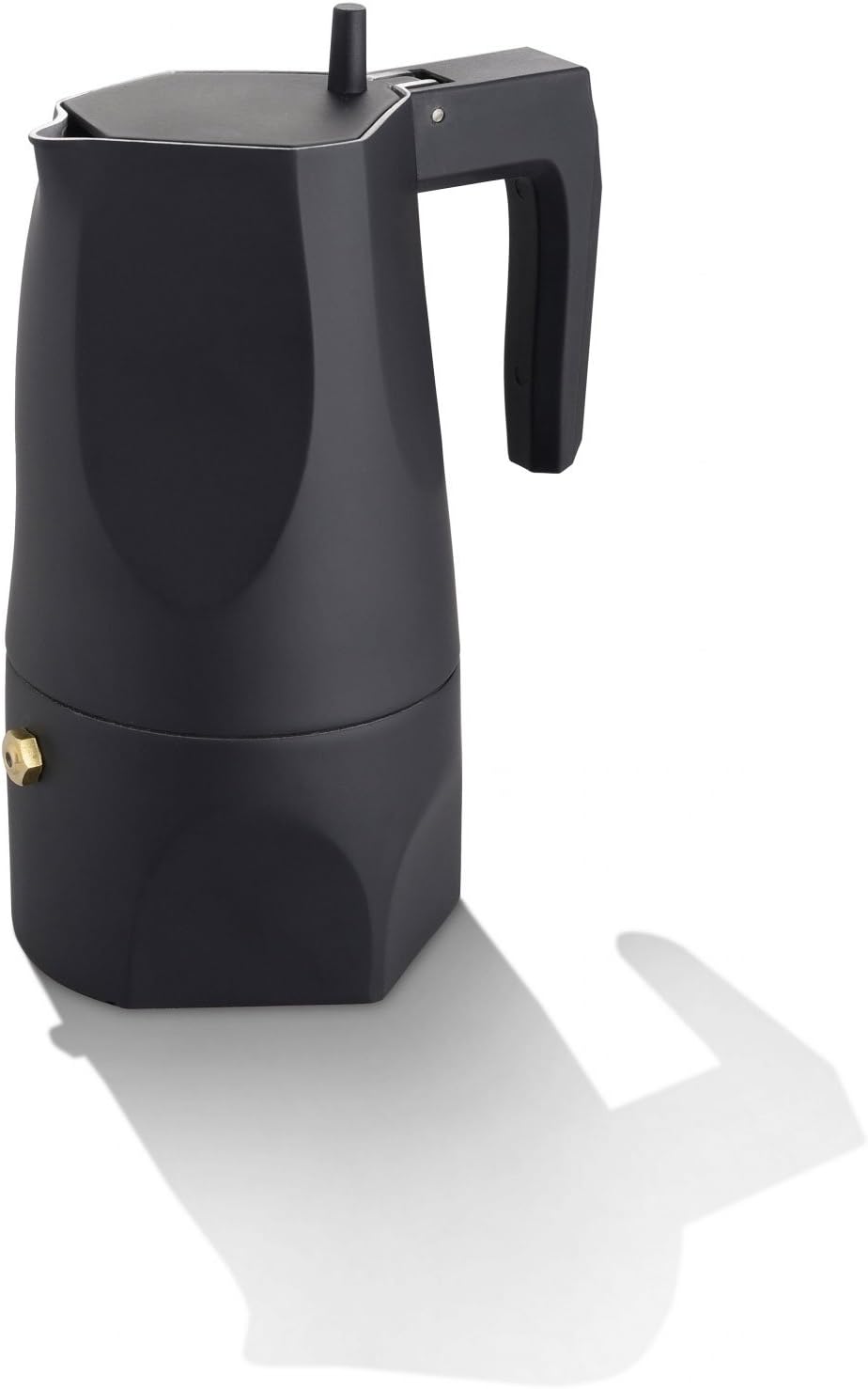 Alessi MT18/3 B Ossidiana Espresso Coffee Mug, Black