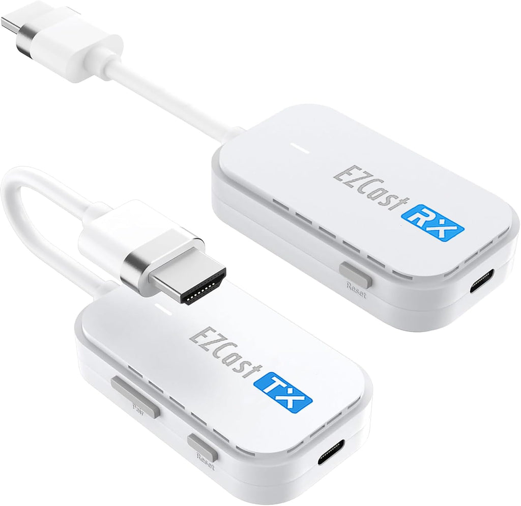 EZCast Wireless HDMI Transmitter & Receiver, 1080P 60Hz, Screen Mirroring and Extending for Laptop/PC/Tablet, 30m Range