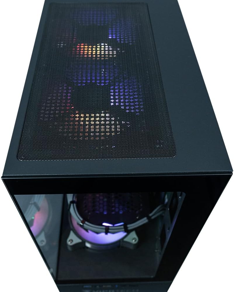 ViprTech Stryker 1.0 Gaming PC - Intel i5-9400F (4.1GHz Turbo), AMD RX 580 8GB, 16GB DDR4, 500GB SSD, WiFi BT, Win 11 Pro, RGB, Desktop Computer Prebuilt, Black