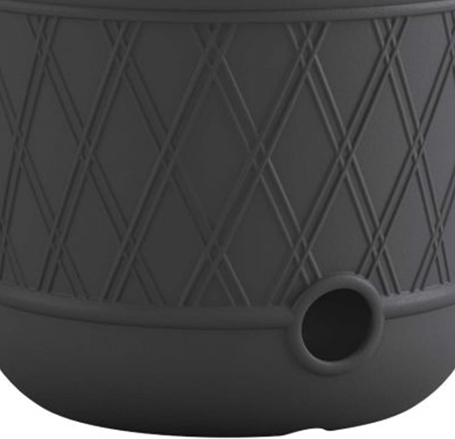 Suncast 8 Pack 14' x 12' Round Resin Decorative Weatherproof Outdoor Hideaway Standard Garden Hose Storage Pot with Drainage Holes, Gray