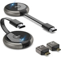 TIMBOOTECH Wireless HDMI Transmitter and Receiver 4K, Casting Media Video/Audio/File HDMI Wireless Extender 5G Kit for Laptop, Camera, Cable Box, Netfix, PS5, Phone to Monitor, Projector, HDTV 165FT