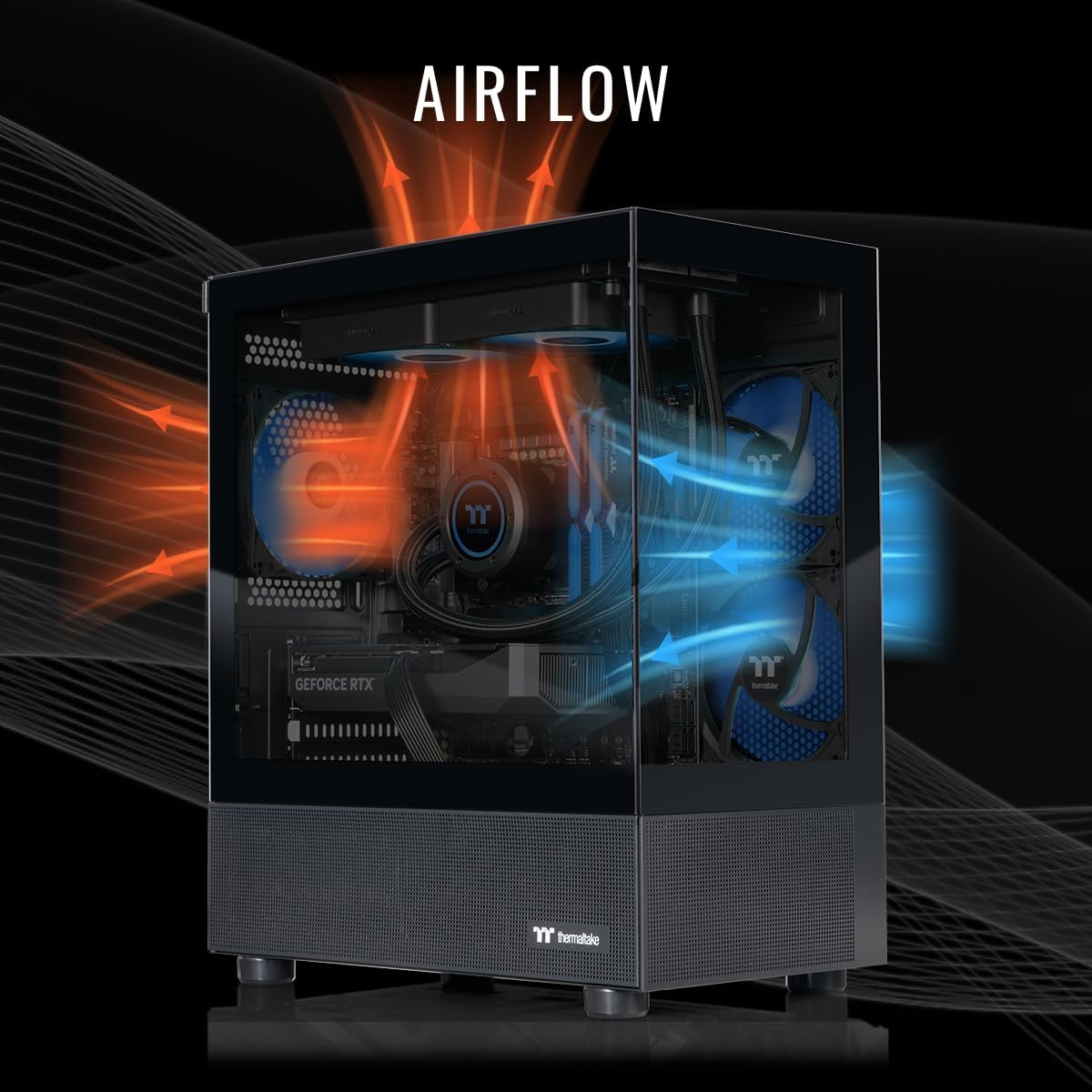 Thermaltake LCGS View i570-170 Gaming Desktop (Intel Core™ i9-14900KF, ToughRam 32GB DDR5 6000MT/s RGB Memory, NVIDIA® GeForce RTX™ 5070, 1TB NVMe M.2, WiFi, Windows 11) V17B-B76B-570-LCS