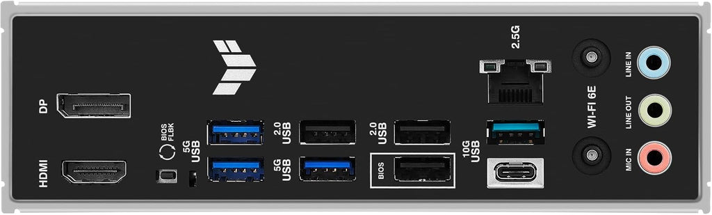 ASUS TUF GAMING B650E-E WIFI AMD AM5 B650 ATX motherboard, 8+2+1 80A DrMOS stage, DDR5, PCIe 5.0 Ready, 3x M.2, Wi-Fi 6E, 2.5 Gb LAN, DisplayPort, HDMI™, USB 20Gbps Type-C®, BIOS FlashBack™, Aura Sync