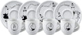 Bialetti:' Moka' Set of 4 Coffee Cups and Saucers
