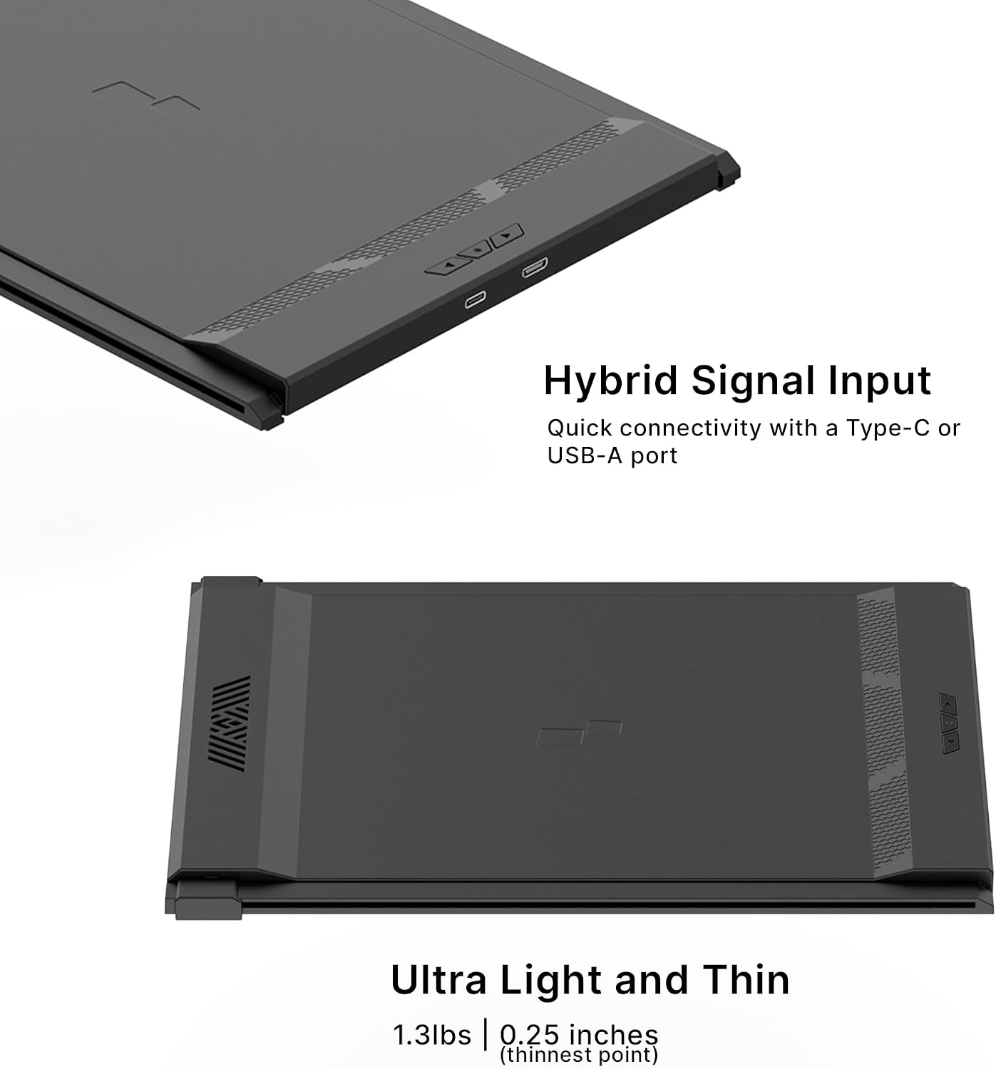Portable Monitor for Laptops, New Mobile Pixels Duex Plus DS 13.3' Full HD IPS Dual Laptop Monitor, USB C/HDMI Plug and Play Laptop Screen Extender,Windows/Mac/Android/Switch Compatible