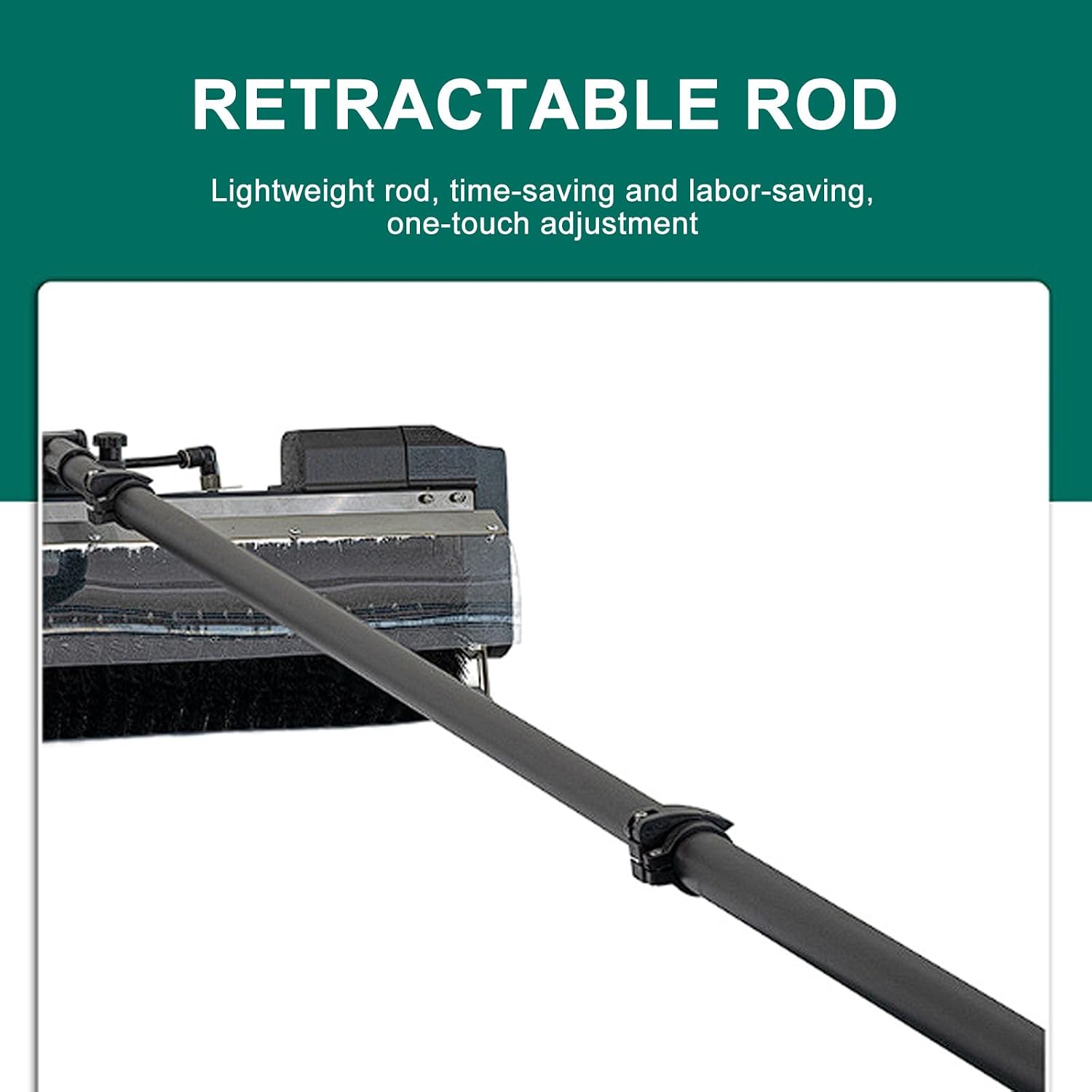 Electric PV Panel Cleaning Brush 3.5m/5.5m/7.5m, with Extension Pole, Solar Panel Cleaner, Automatic Water Supply Cleaning Brush(5.5M)