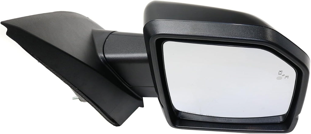 Kool Vue Passenger Side Mirror For Ford F-150 2015-2020 Power Heated Fold Signal Light, Blind Spot Mirrors, Memory Puddle Lamp, Paintable