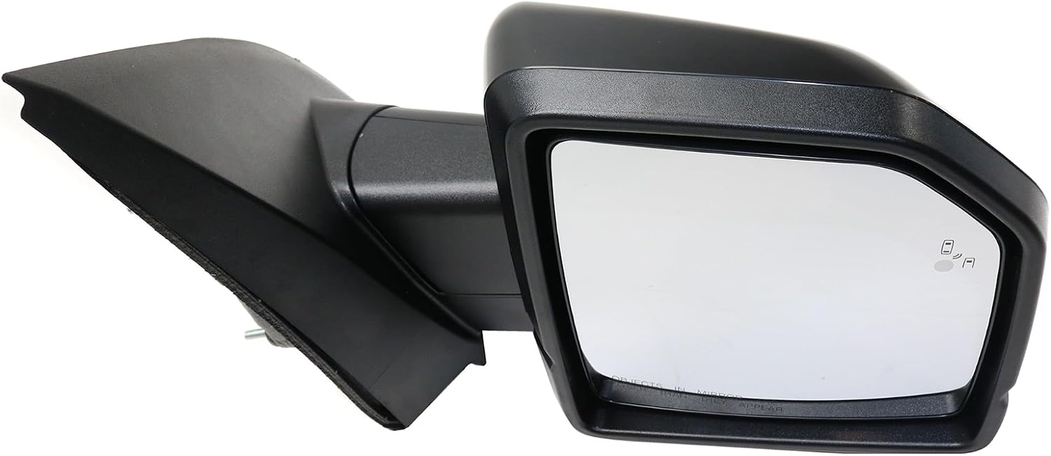 Kool Vue Passenger Side Mirror For Ford F-150 2015-2020 Power Heated Fold Signal Light, Blind Spot Mirrors, Memory Puddle Lamp, Paintable
