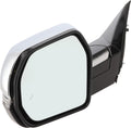 Garage-Pro Driver Side Power Heated Mirror for Toyota Tundra 2022-2024 Power Fold With Signal Light, Blind Spot Monitor & Memory; Without Auto-Dimming Chrome