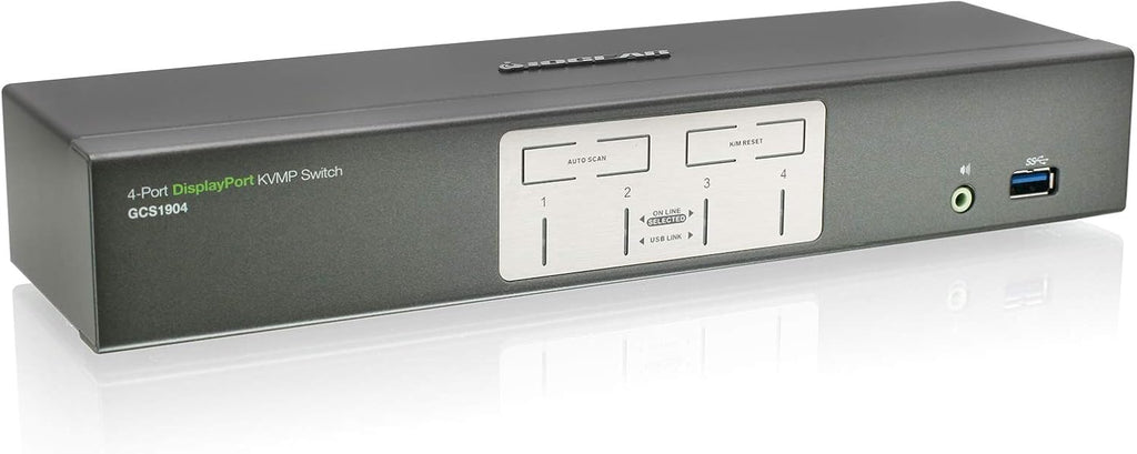 IOGEAR 4-Port Dual View Dual-Link DVI KVMP Switch with Audio, w/Full Set of Cables,(GCS1644 TAA Compliant)