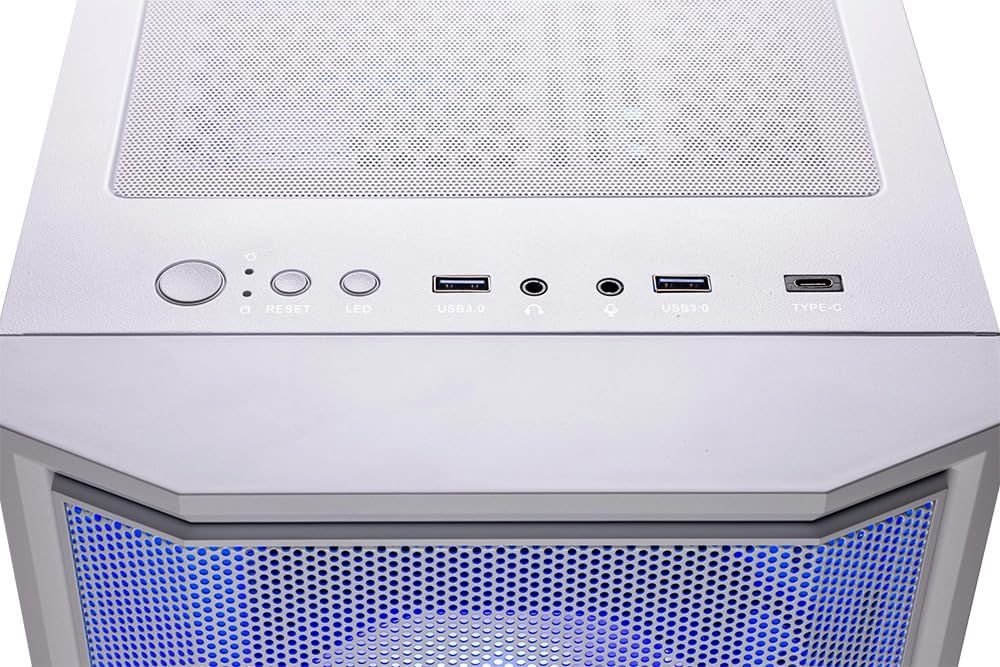 Skytech Gaming Archangel Desktop PC, Intel i5 14400F 2.5 GHz (4.7GHz Turbo), NVIDIA RTX 5060, 1TB Gen4 NVMe SSD, 16GB DDR5 RAM 5200, 650W Gold PSU, Wi-Fi, Win 11