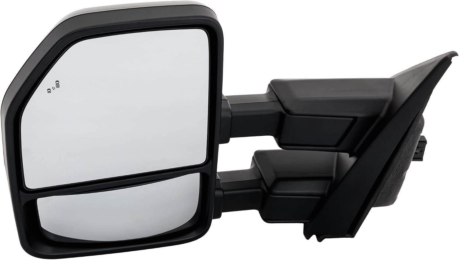 Kool Vue Power Heated Tow Mirrors for Ford F-250 F-350 F-450 Super Duty 2020-2022, Power Fold, Signal Light, Blind Spot Monitor, Memory, Puddle Lamp, Paintable, Driver Side Mirror Replacement
