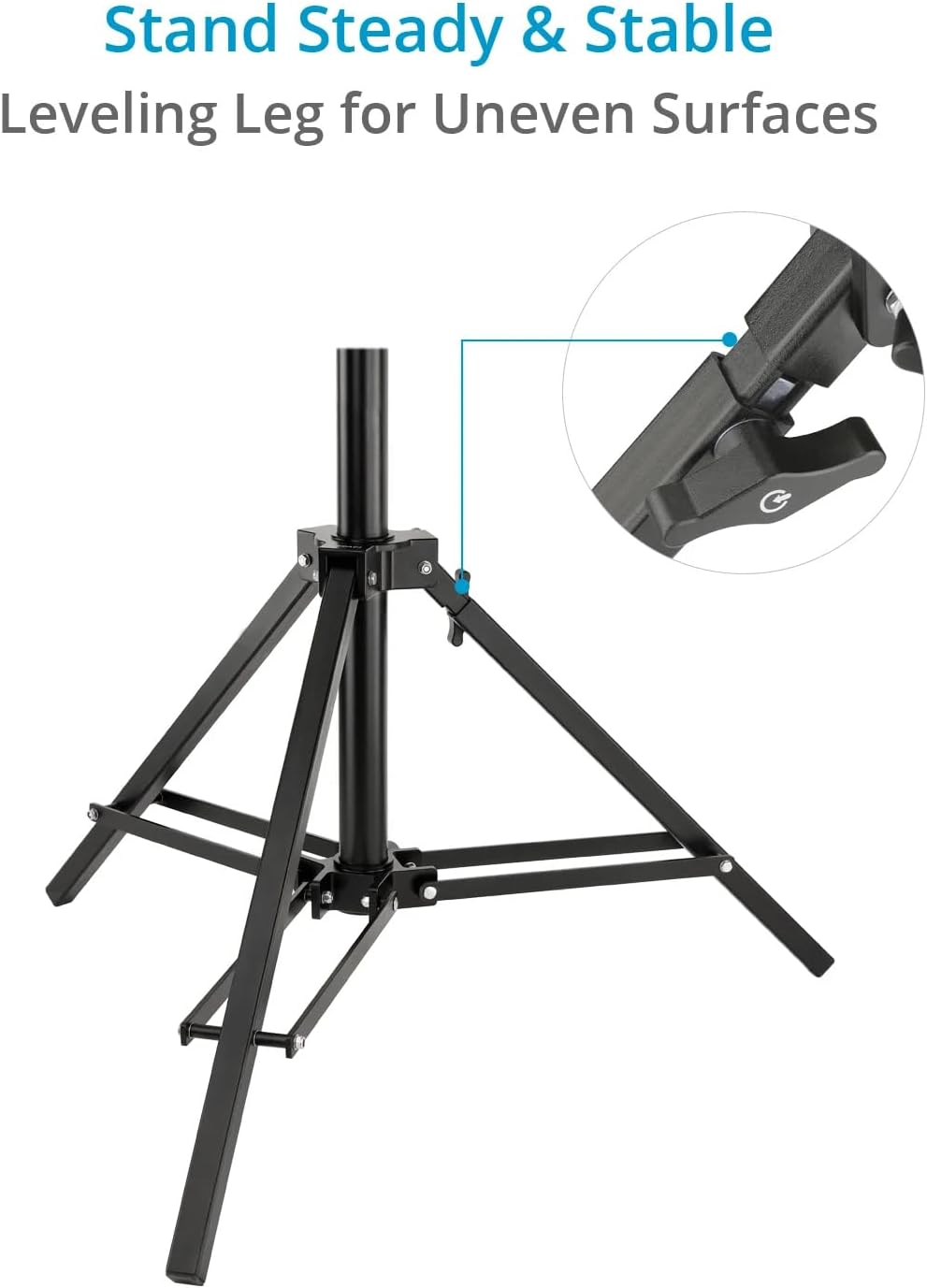 Proaim Alpha Docking Universal Support Stand with 5/8' Baby Pin Mount |for Docking Camera Stabilizer System, Gimbals and add-ons Like Workstation, Lights, Monitors (TP-ALPA-01)