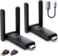 Wireless HDMI Transmitter and Receiver,HDMI Wireless Remote Adapter 165FT/50M,No Hot,Plug and Play,2.4/5GH for 1080P Wirelessly Streaming Video from Laptop,Cable Box,Camera,PC to Monitor/TV/Phone