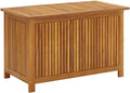 vidaXL Outdoor Storage, Deck Box with Lid, Patio Cabinet, Storage Chest for Outdoor Cushions Pillows Garden Tools Pool Supplies, Solid Wood Acacia