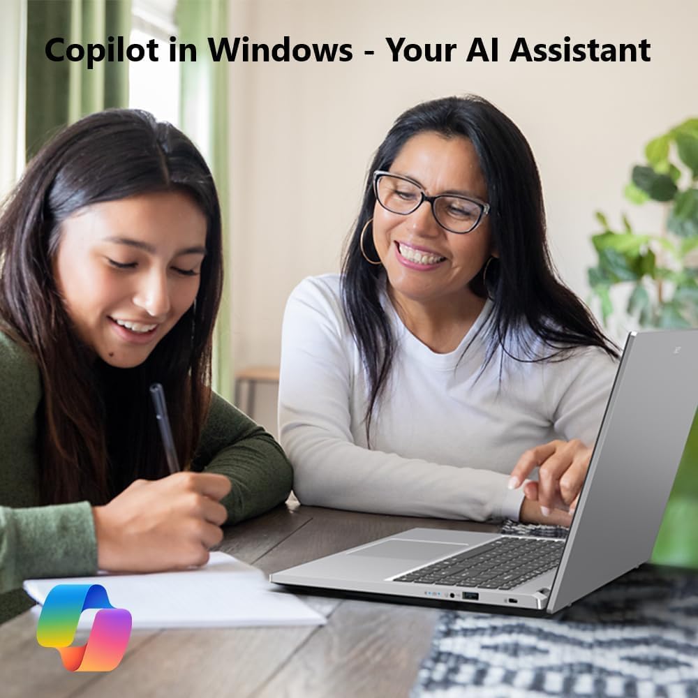 Acer Aspire Go 15 Laptop, 15.6' Full HD IPS, Intel Core 3 N355 Processor, 8GB RAM 256GB SSD, Windows 11 with Copilot AI, Long Battery Life, Lightweight, Student Business (8GB RAM | 256GB SSD)