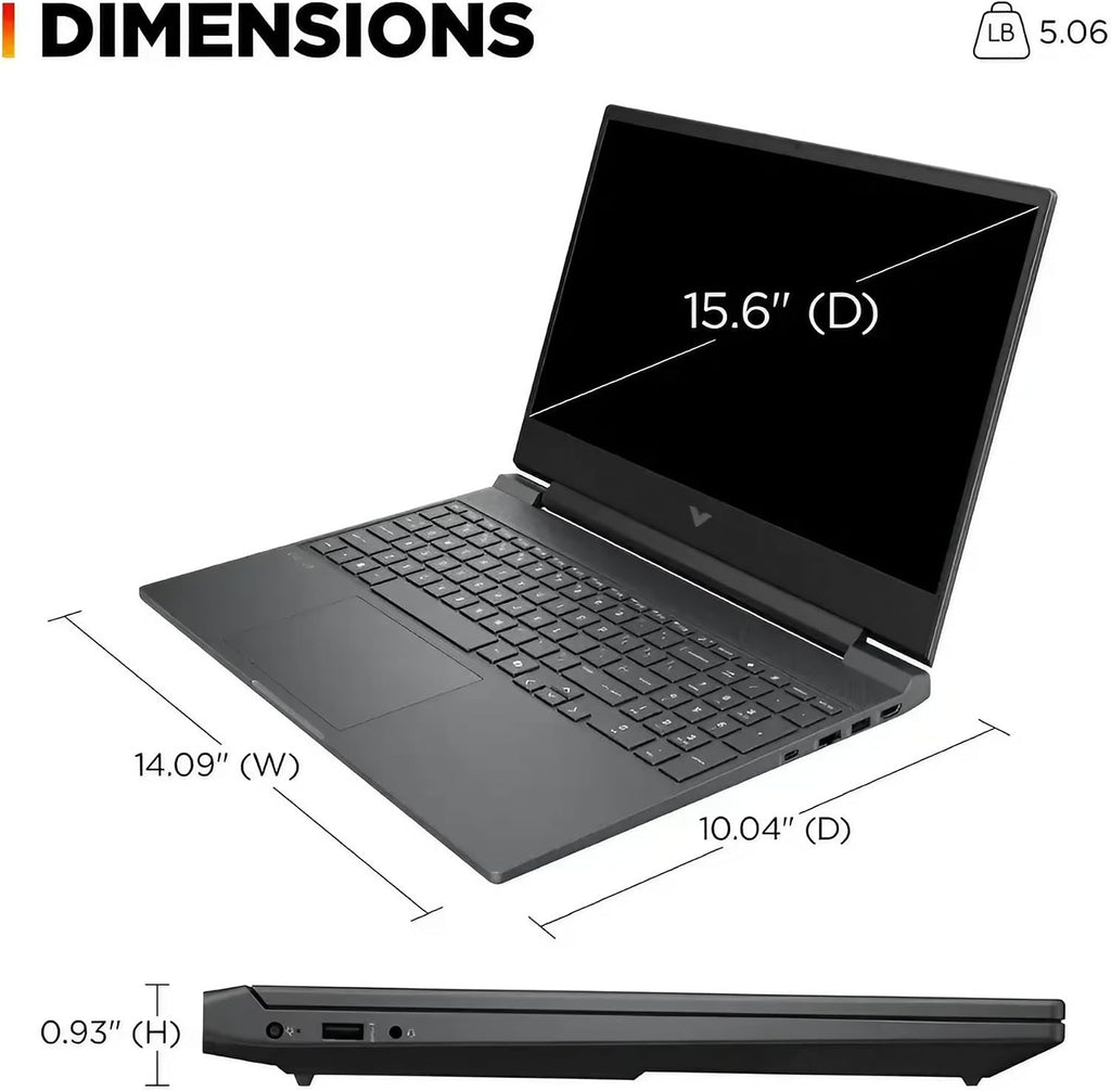 HP Victus Gaming Laptop | 15.6' FHD IPS 144Hz Anti-Glare | Intel 8-Core i5-13420H (>i7-12650H) | 64GB DDR4 1TB SSD | GeForce RTX 4050 6GB | Backlit Type-C WiFi 6 Fast Charge Win11 Pro w/DLCA Accessory