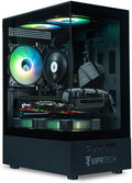 ViprTech Stryker 1.0 Gaming PC - Intel i5-9400F (4.1GHz Turbo), AMD RX 580 8GB, 16GB DDR4, 500GB SSD, WiFi BT, Win 11 Pro, RGB, Desktop Computer Prebuilt, Black