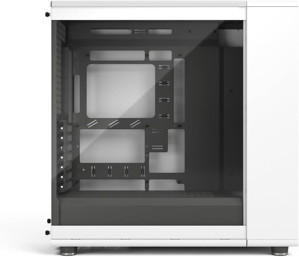 Fractal Design North XL RC Chalk White TG Clear - Reverse Connection Motherboard Compatible - Three 140mm Aspect PWM Fans Included- Type C USB - ATX Airflow Full Tower PC Gaming case