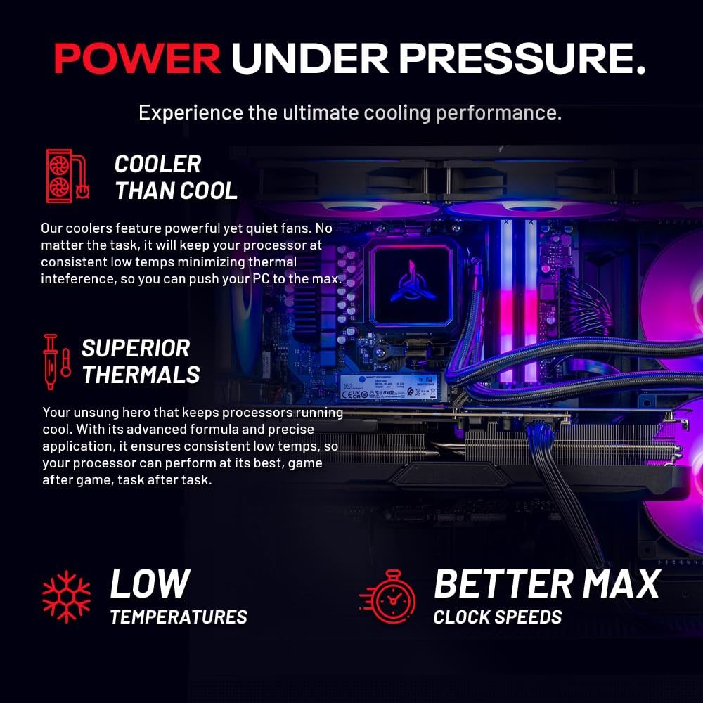 Skytech Gaming Azure 3 Gaming PC, AMD Ryzen 7 9700X 3.8GHz, NVIDIA RTX 5060, 1TB NVMe SSD, 16GB DDR5 RAM 6000, 850W Gold ATX 3 PSU, 360 ARGB AIO, Wi-Fi, Win 11, Desktop