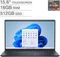 Dell Inspiron 15.6' Touchscreen Laptop, FHD (1920 x 1080), AMD Ryzen 7 7730U, AMD Radeon Graphics,16GB RAM, 512GB SSD, Bluetooth, Camera, Windows 11 Home, Black