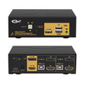 CKL 4K KVM Switch Dual Monitor for 2 Computers 2 Monitors (HDMI + DisplayPort)