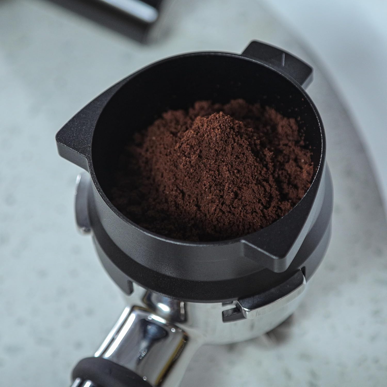 54mm Espresso Accessory Set For Breville Machines Includes Walnut & Leather Tamping Mat, Calibrated Tamper & Distributor, Dosing Funnel & Puck Screen, Bottomless Portafilter