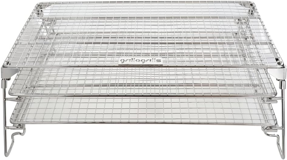 Grilla Grills Chimp Jerky Rack with 395 Square Inches Cook Space, Stainless Steel Design, Dishwasher Friendly for Grilling, BBQ, Jerky, Wings
