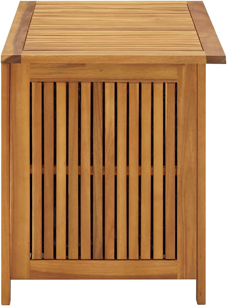 Solid Wood Outdoor Storage Bench,Solid Acacia Wood Garden Deck Box Patio Storage Box with Liftable Top Outdoor Wooden Storage Container for Patio,Backyard,Poolside, 35.4'x19.7'x22.8'