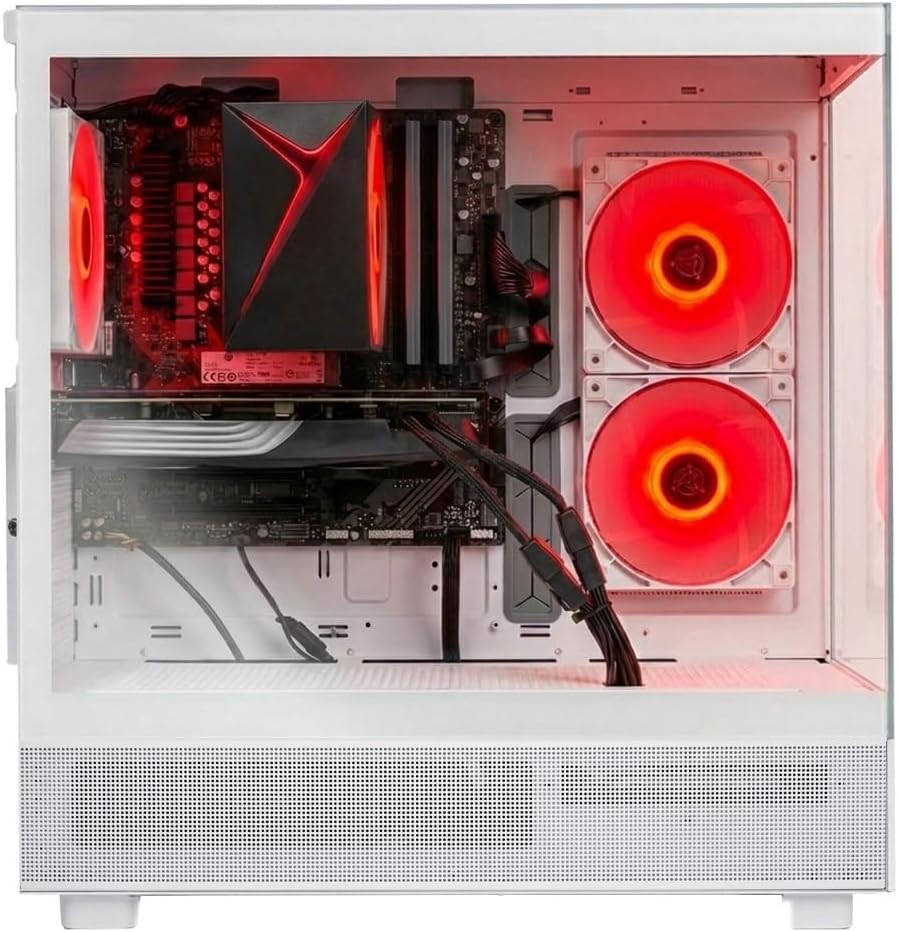 Skytech Gaming Azure 3 Gaming PC, Intel i5 14400F 2.5GHz, NVIDIA RTX 5060 Ti 8GB VRAM, 1TB NVMe SSD, 24GB DDR5 RAM 6000, 650W Gold PSU, WI-FI 5, Windows 11, Desktop
