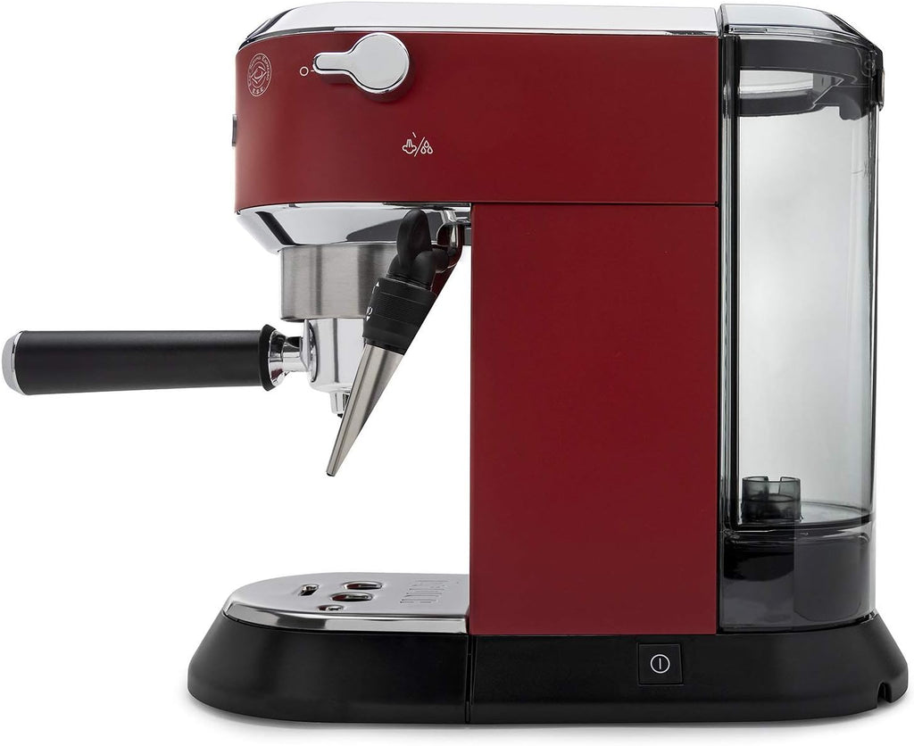 DeLonghi America, Inc EC685R Dedica Deluxe 15-Bar Pump Espresso Machine, Red