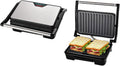Electric Indoor Grill for Steak Lovers, Smokeless Indoor Grill, Non-Stick Cooking, Stainless Steel, Black