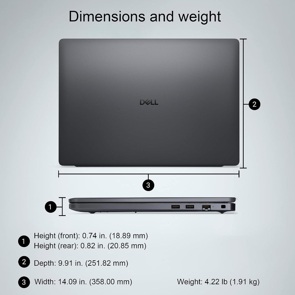 Dell Pro 16 (Next Gen Latitude 3550) Business Laptop (16' FHD+ Touchscreen, Intel 10-Core 7 150U, 32GB DDR5, 1TB SSD) 1080p IR Webcam, Backlit, Thunderbolt 4, Wi-Fi 6E, Win 11 Pro, Magnetite, PC16250