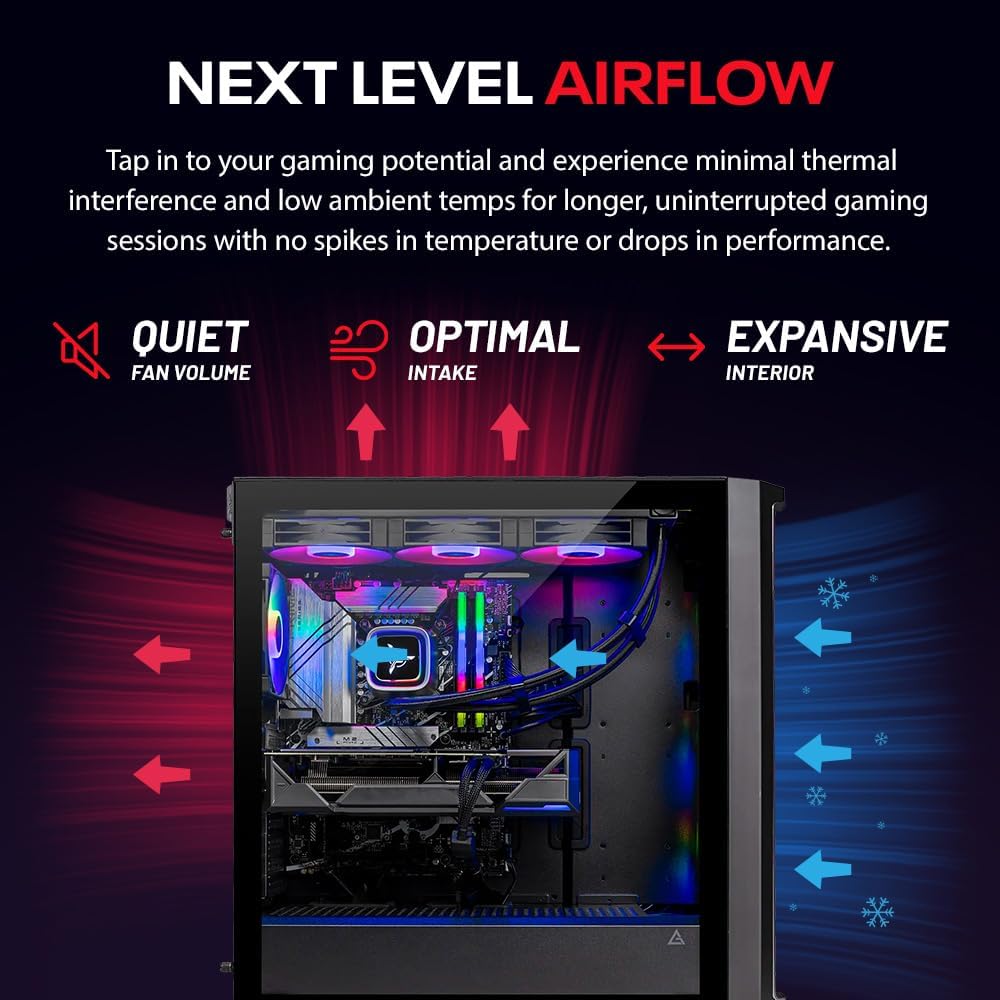 Skytech Gaming Legacy 4 Gaming PC, Intel i9 14900K 3.2GHz, NVIDIA RTX 5070 12GB VRAM, Z790 Board, 1TB Gen4 NVMe SSD, 32GB DDR5 RAM 6000, 850W Gold ATX 3 PSU, 420 ARGB AIO, WI-FI 5, Windows 11