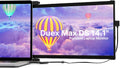Laptop Screen Extender - Mobile Pixels Duex Max DS 14.1'' Portable Monitor for 14'' to 17'' Laptops, FHD 1080p USB Type-C/HDMI Ports Laptop Monitor, Compatible with Mac/Windows/Android/Switch