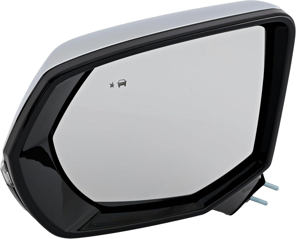 Garage-Pro Driver Side Power Heated Mirror for Chevrolet Tahoe Suburban GMC Yukon 2021-2023 Power Fold With Signal Light, Blind Spot Monitor, Memory & Puddle Lamp Chrome w/o Surround View Camera