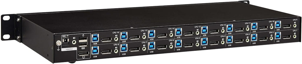 Tripp Lite DisplayPort/USB KVM Switch 16-Port Audio/Video 4K 60Hz 1URM (B024-DPU16)