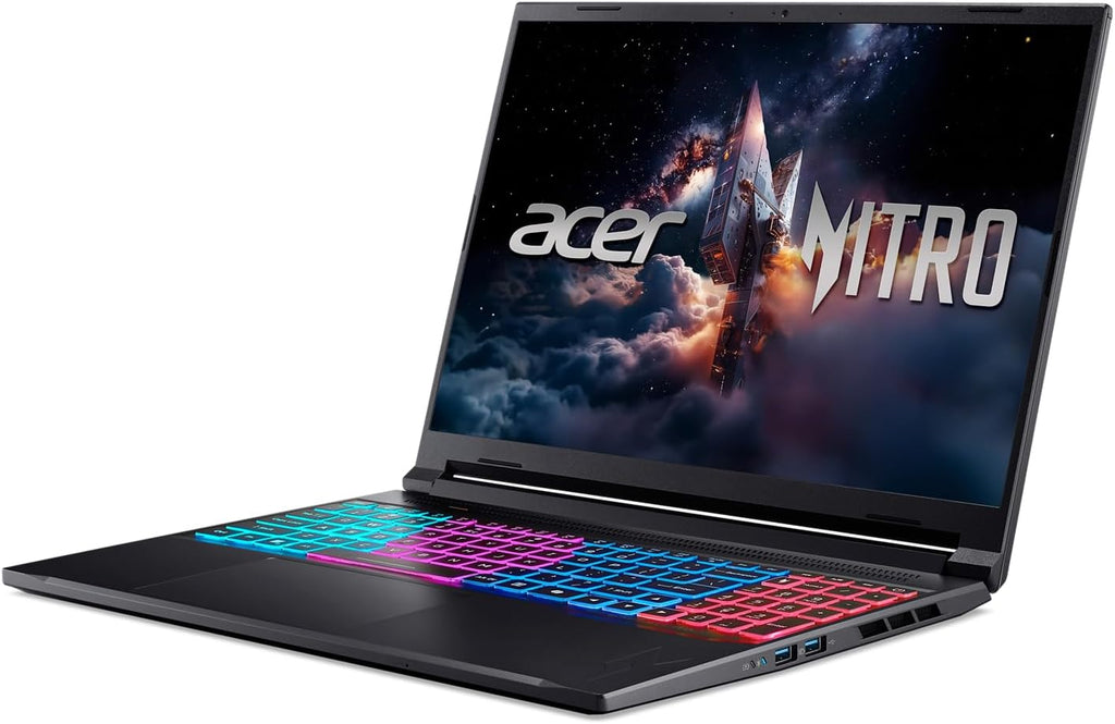 Acer Nitro V Slim ANV16S-41-R3Q0 Gaming Laptop | 16' WQXGA IPS | NVIDIA GeForce RTX 5070 | AMD Ryzen Processor | 16GB RAM | 512GB SSD | WiFi 6E | Backlit Keyboard | HDMI | USB4 | RJ-45 | Win 11 Home