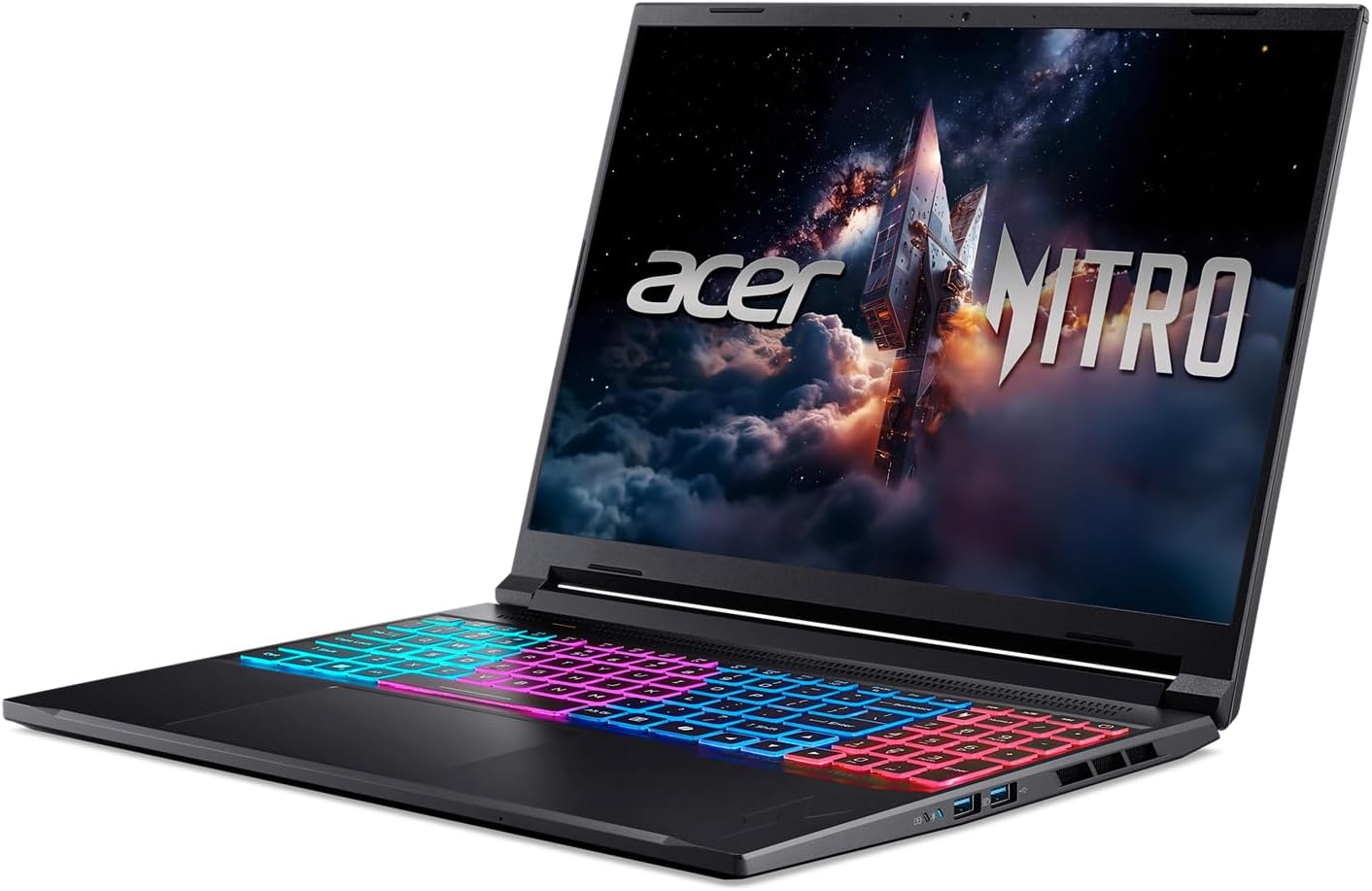 Acer Nitro V Slim ANV16S-41-R3Q0 Gaming Laptop | 16' WQXGA IPS | NVIDIA GeForce RTX 5070 | AMD Ryzen Processor | 16GB RAM | 512GB SSD | WiFi 6E | Backlit Keyboard | HDMI | USB4 | RJ-45 | Win 11 Home