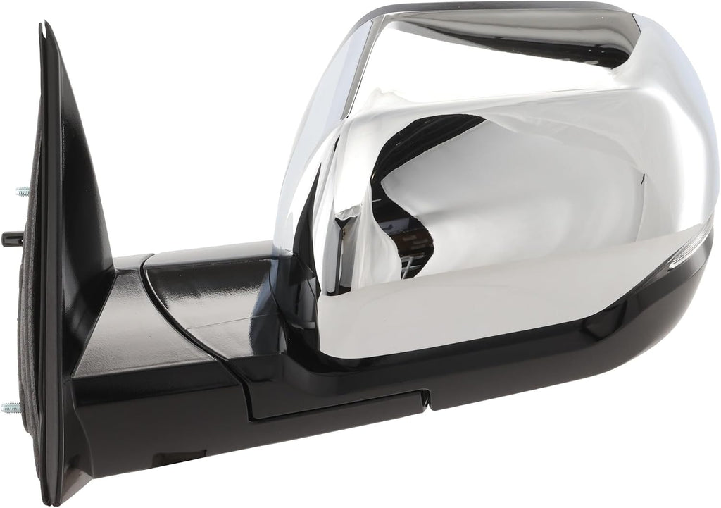 Garage-Pro Driver Side Power Heated Mirror for Toyota Tundra 2022-2024 Power Fold With Signal Light, Blind Spot Monitor & Memory; Without Auto-Dimming Chrome