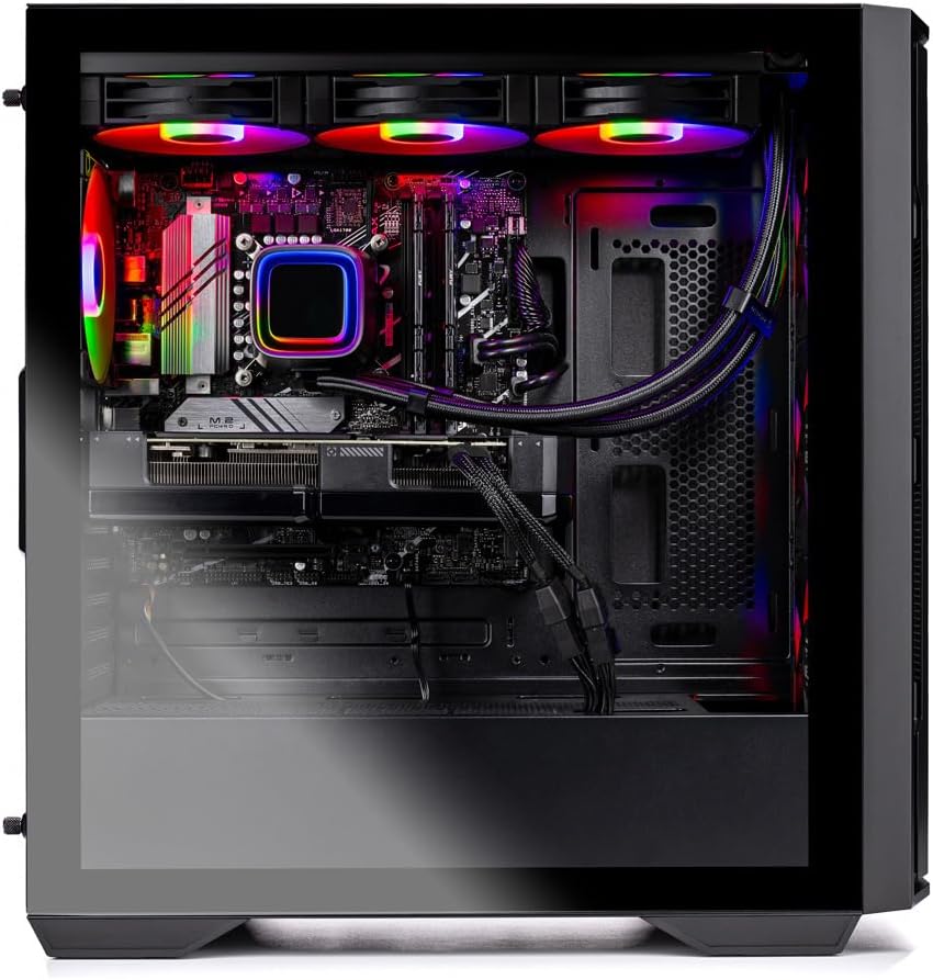 Skytech Gaming Rampage Gaming PC, Intel Ultra 7 265F 5.2GHz, NVIDIA RTX 5060 Ti, 1TB Gen4 NVMe SSD, 32GB DDR5 RAM 6000, 850W Gold ATX 3 PSU, 360 ARGB AIO, Wi-Fi, Win 11, Desktop
