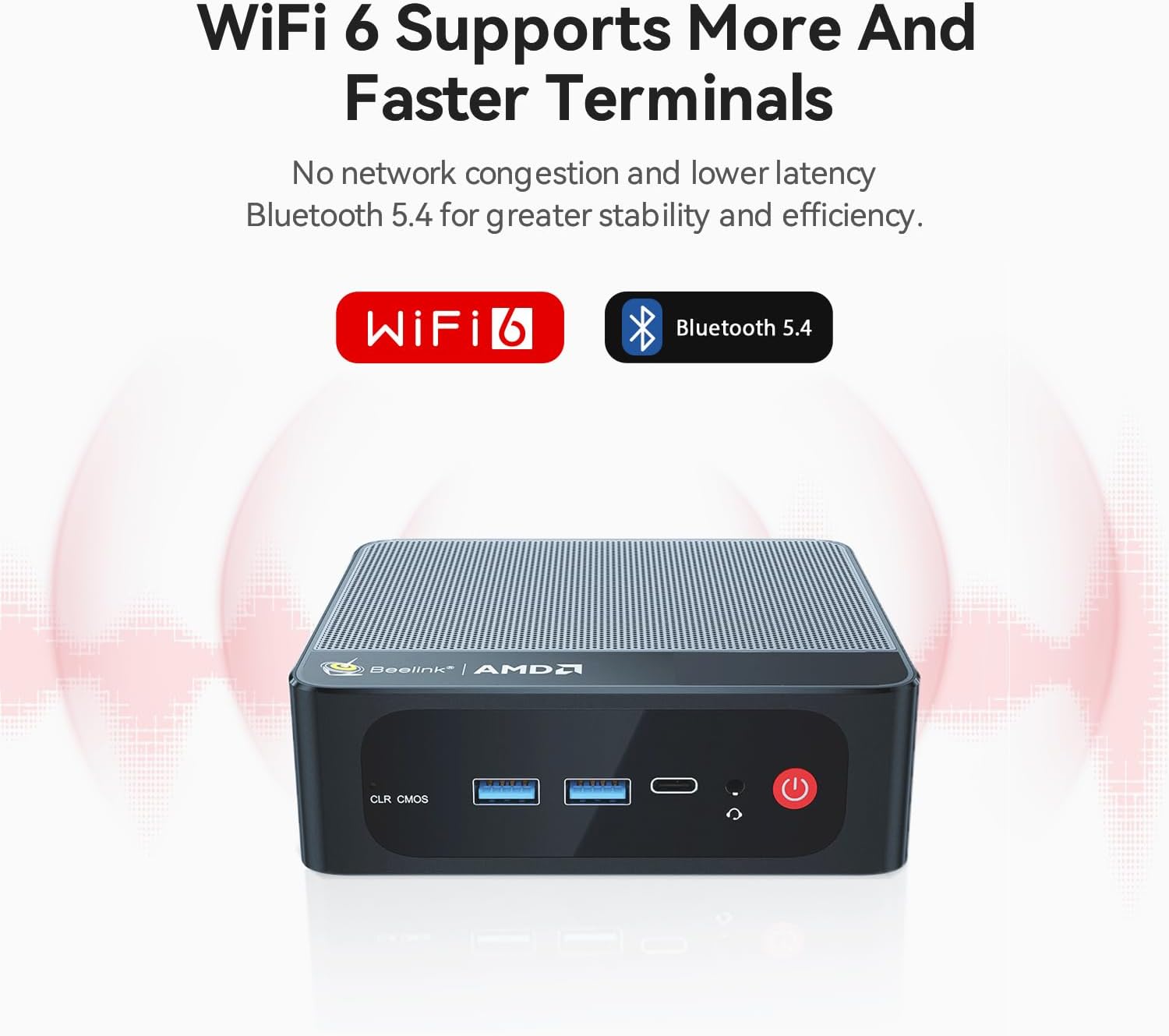 Beelink SER5 PRO Mini PC,AMD Ryzen 5 5625U(6C/12T,up to 4.3 GHz),Mini Computer 16GB DDR4 RAM 480GB M.2 2280 SSD Graphics 7core 1800MHz,Support 4K Triple Display/HDMI+DP+Type-C/Wifi6/BT5.4
