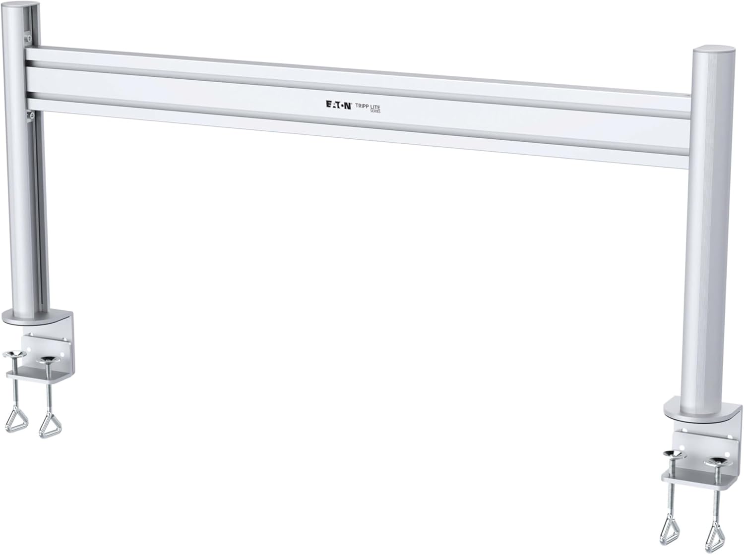 Tripp Lite Eaton DMSWKITTAA Multi-Monitor Mount Stand, Horizontal Track System, Desk Clamp Mount with Slat Wall Rail, Dual-Sided, VESA Compliant up to 32' Displays, TAA Compliant, 5-Year Warranty